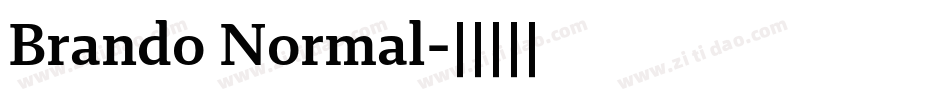 Brando Normal字体转换